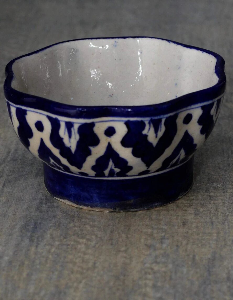 Floral Lattice Bowl — Jaipur Blue Pottery