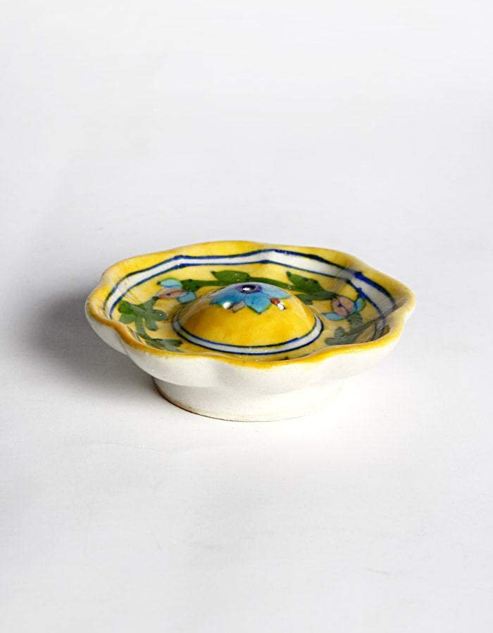 Floral Agarbatti Incense Stand — Jaipur Blue Pottery