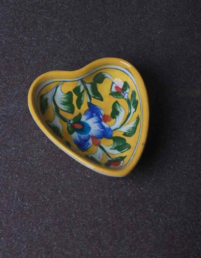 Heart Plate Gift Set with Box — Jaipur Blue Pottery