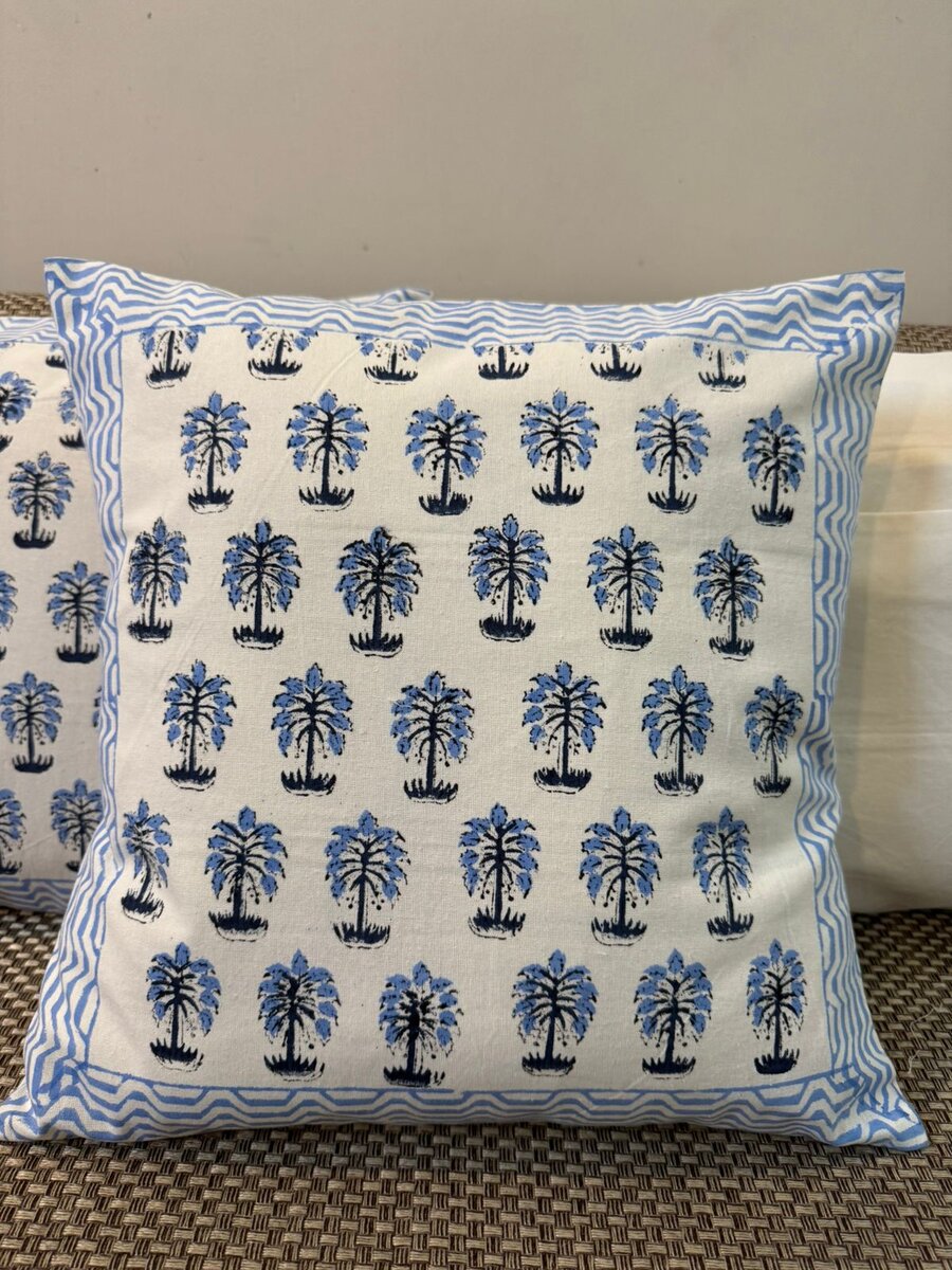 Palm Buds Cushion Covers 16" - Set of 5pc