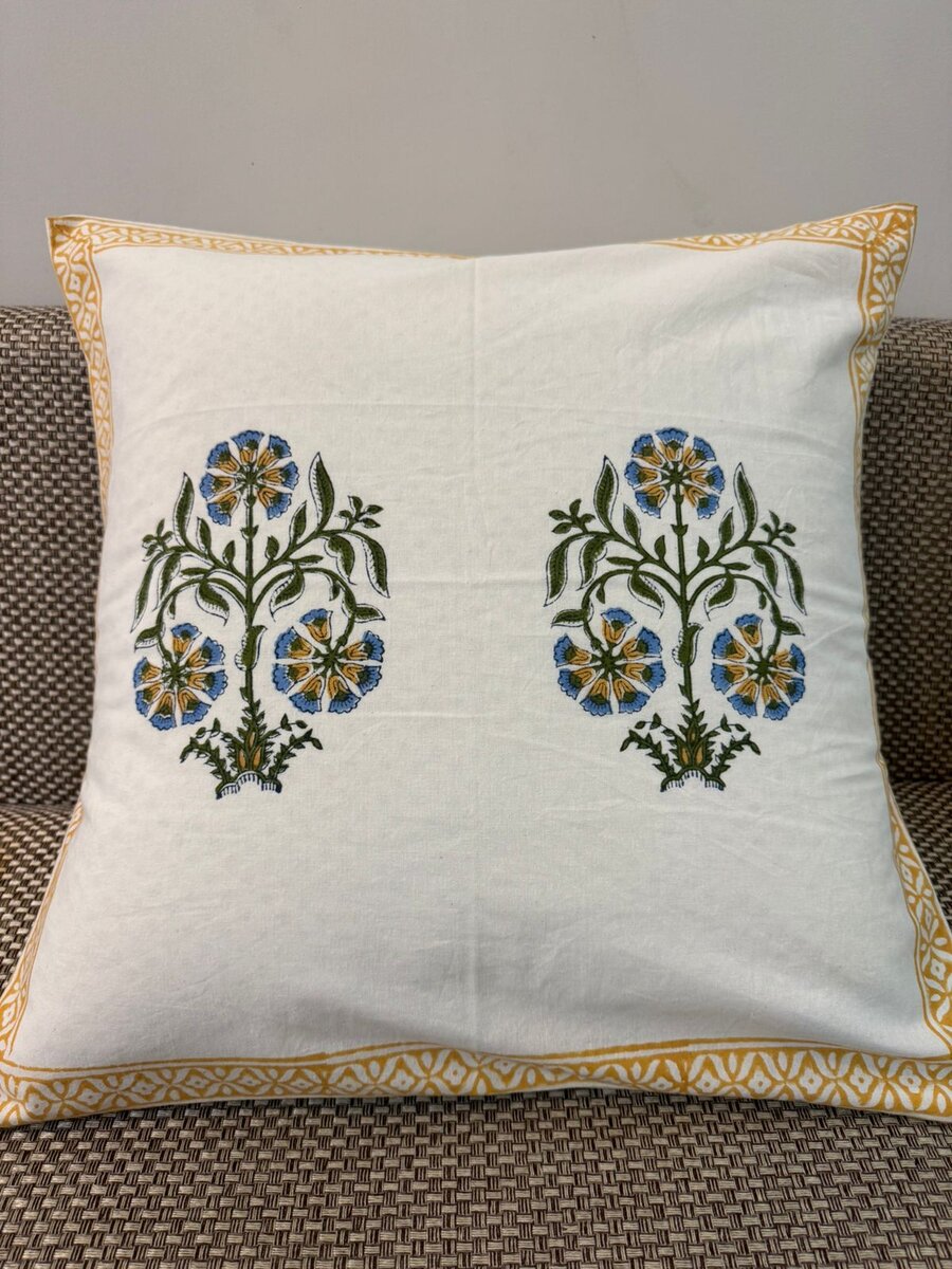 Yellow Cascade Cushion Covers 20" - Set of 5pc