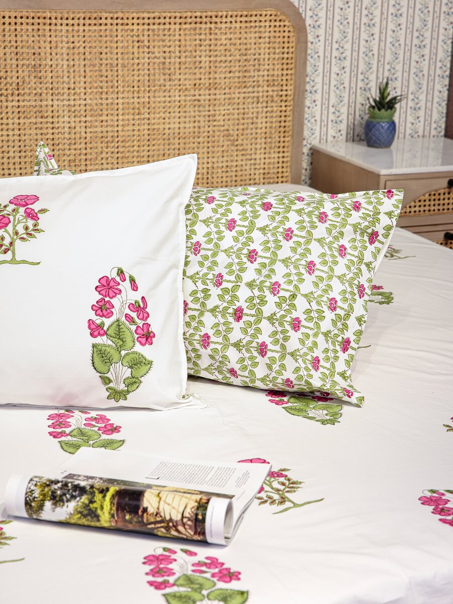 Hand block printed textile fabric from Jaipur, Rajasthan
