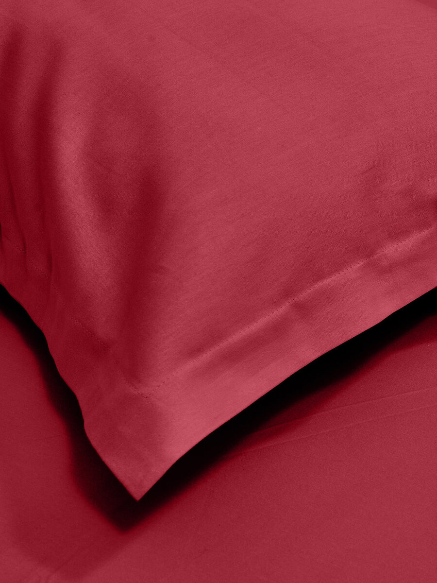 Luxury 400 TC Solid Cotton Bedsheet – 108 x 108 Inches with 2 Pillow Covers | Premium Cotton Comfort