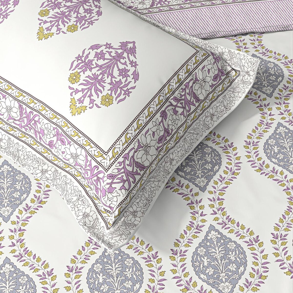 Cotton Percale Bedsheet and 2 Pillow Covers