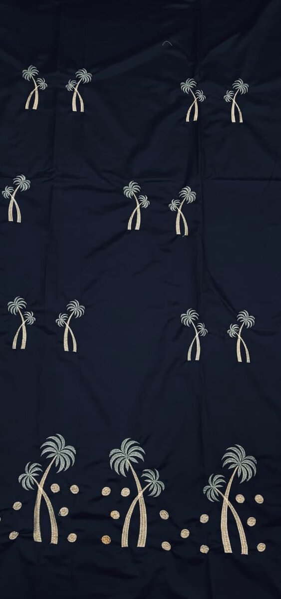 Embroidered Bedsheet Set with 2 Quilted Pillow Covers (108 × 108)