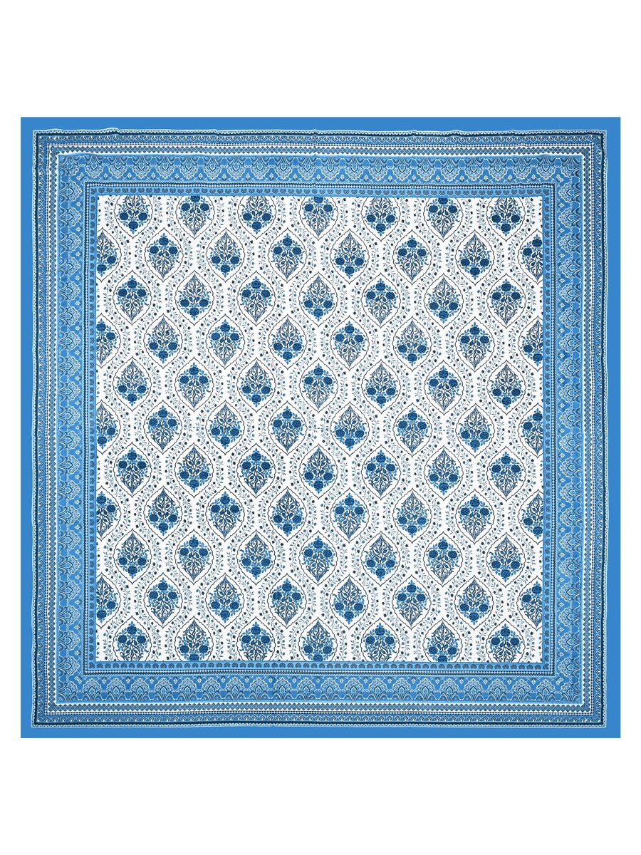 Cotton Printed Bedsheet with 2 Pillow Covers - (108 x 108 Inch)