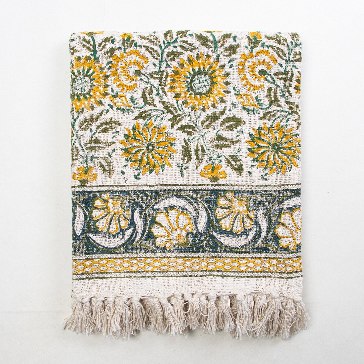 Multicolor Sun Flower Print Throw Blanket For Living Room Decor