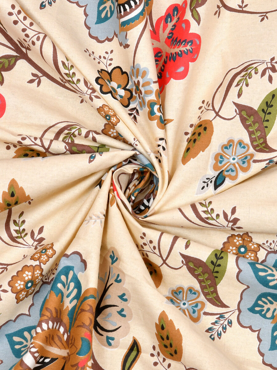 Cotton Round Table Cover - 6 seater- 60inches