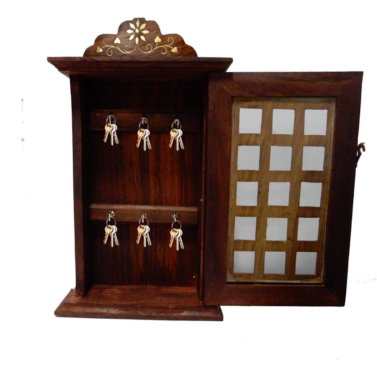 Sheesham wood key organiser holder