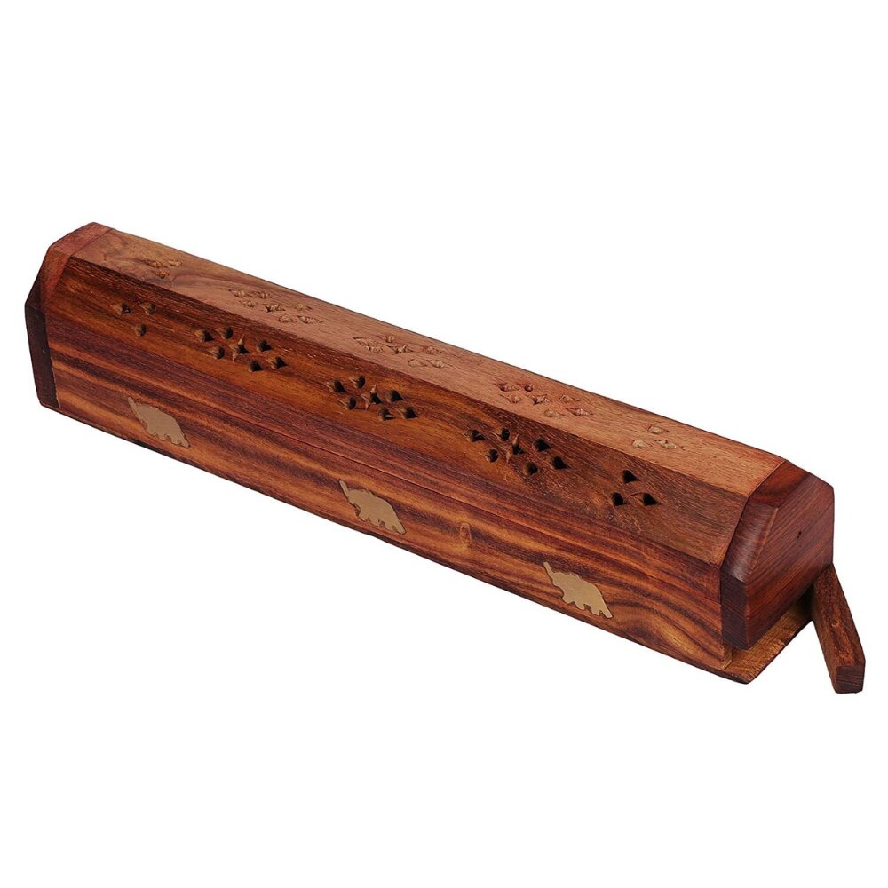 Handcrafted wooden agarbatti incense stand